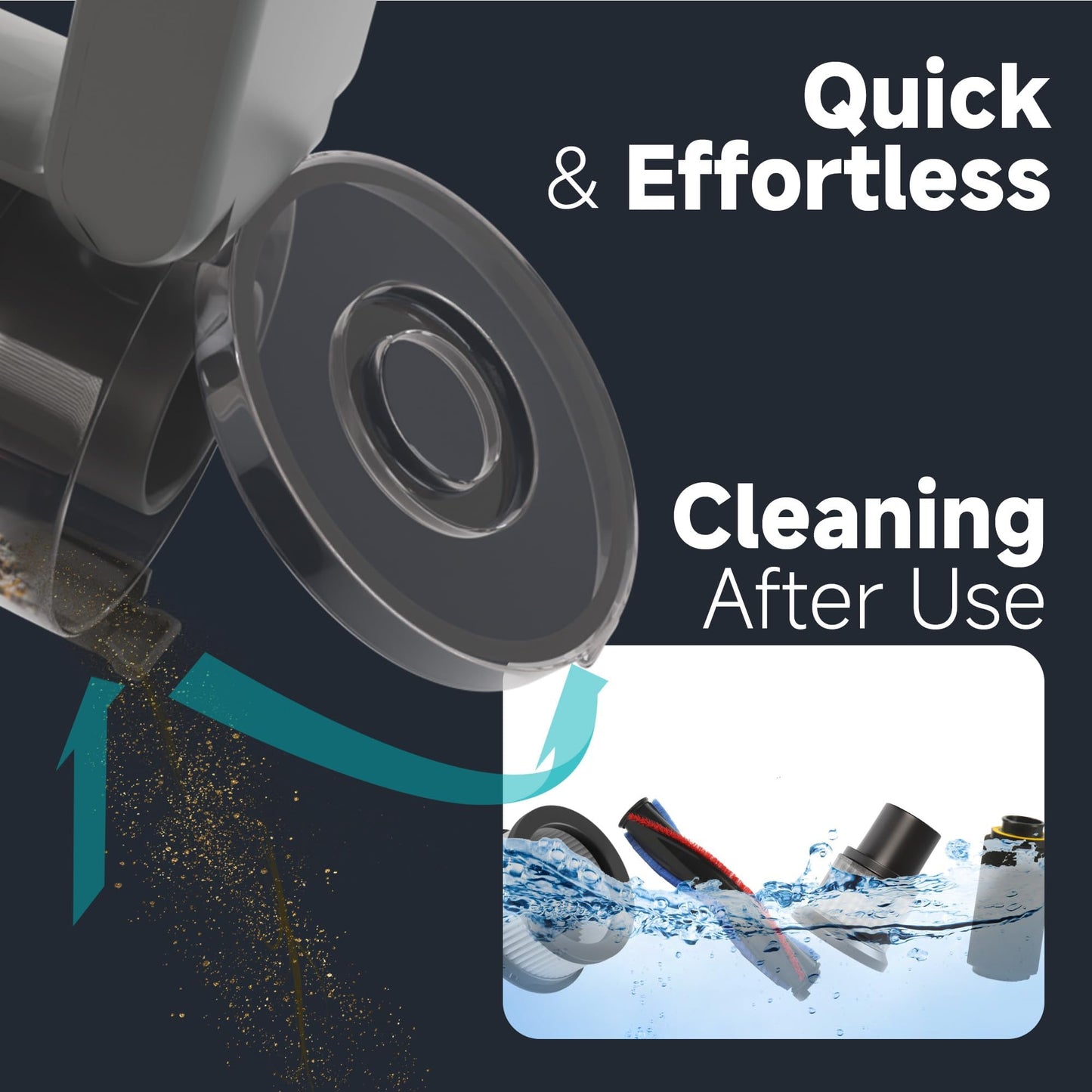 4-in-1 Cordless Rechargeable Vacuum Cleaner, 45 Mins Runtime, Multiple Filtration System, Wall Mount Charging