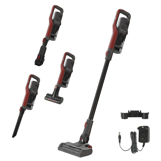 4-in-1 Cordless Rechargeable Vacuum Cleaner, 40 Mins Runtime, Multiple Filtration System, Wall Mount Charging